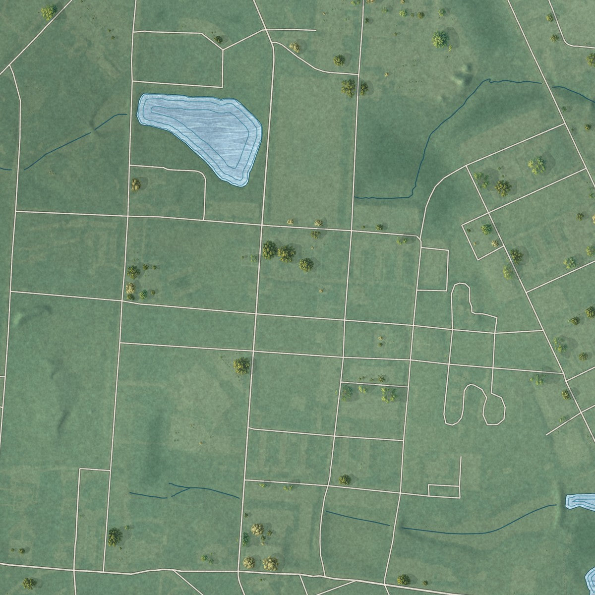 Close-up 2 of the Wrightstown, New Jersey map artwork