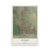 Map of Anthony, New Mexico, 12 x 18 inch unframed archival matte print