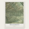 Bread Springs, New Mexico map print, the full design