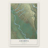 Chamita, New Mexico map print, the full design