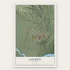 Cochiti, New Mexico map print, the full design