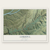 Cordova, New Mexico map print, the full design