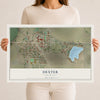Map of Dexter, New Mexico, 12 x 18 inch unframed archival matte print