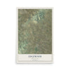 Map of Edgewood, New Mexico, 12 x 18 inch unframed archival matte print