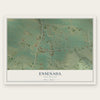 Ensenada, New Mexico map print, the full design