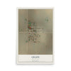 Map of Grady, New Mexico, 12 x 18 inch unframed archival matte print