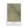 Map of Grenville, New Mexico, 12 x 18 inch unframed archival matte print