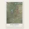 Jemez Pueblo, New Mexico map print, the full design