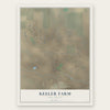 Keeler Farm, New Mexico map print, the full design