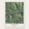 Kingston, New Mexico map print, the full design