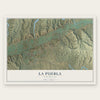 La Puebla, New Mexico map print, the full design