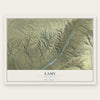Lamy, New Mexico map print, the full design