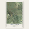 Lobo Canyon, New Mexico map print, the full design