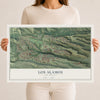 Map of Los Alamos, New Mexico, 12 x 18 inch unframed archival matte print