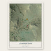 Lumberton, New Mexico map print, the full design
