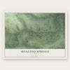 Manzano Springs, New Mexico map print, the full design