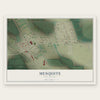 Mesquite, New Mexico map print, the full design