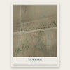 Newkirk, New Mexico map print, the full design