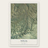 Nogal, New Mexico map print, the full design