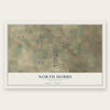 North Hobbs, New Mexico map print, the full design