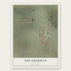 Ojo Amarillo, New Mexico map print, the full design