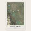 Radium Springs, New Mexico map print, the full design