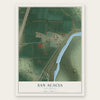San Acacia, New Mexico map print, the full design