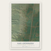 San Antonito, Socorro County, New Mexico map print, the full design