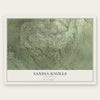 Sandia Knolls, New Mexico map print, the full design