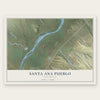 Santa Ana Pueblo, New Mexico map print, the full design