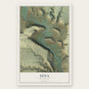 Sena, New Mexico map print, the full design