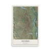 Map of Socorro, New Mexico, 12 x 18 inch unframed archival matte print