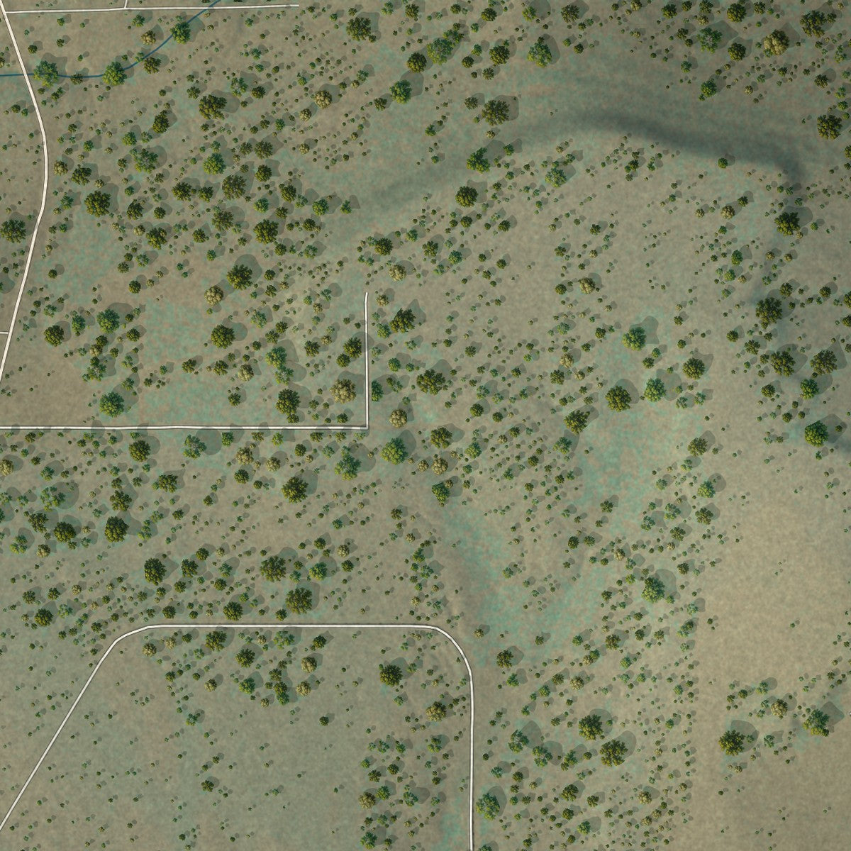Close-up of the map of Torreon, New Mexico print showing street and building detail