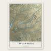 Tres Arroyos, New Mexico map print, the full design