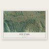 Ute Park, New Mexico map print, the full design