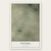 Ventura, New Mexico map print, the full design