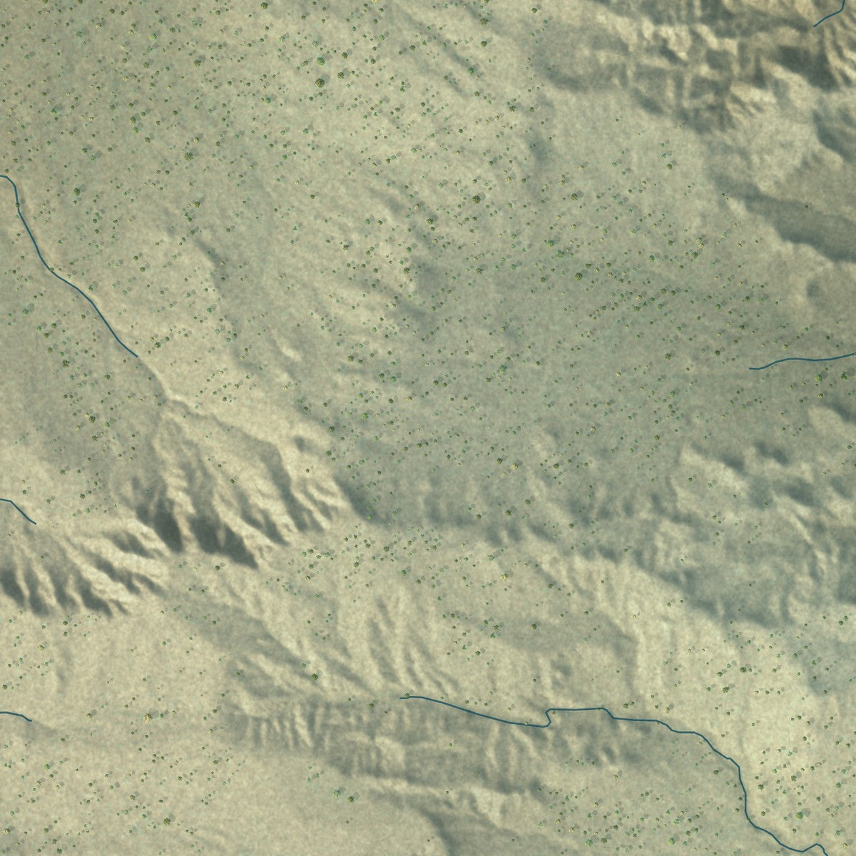 Close-up of the map of Zia Pueblo, New Mexico print showing street and building detail
