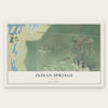 Indian Springs, Nevada map print, the full design