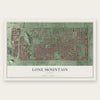 Lone Mountain, Nevada map print, the full design
