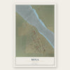 Mina, Nevada map print, the full design