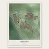 Minden, Nevada map print, the full design