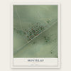 Montello, Nevada map print, the full design
