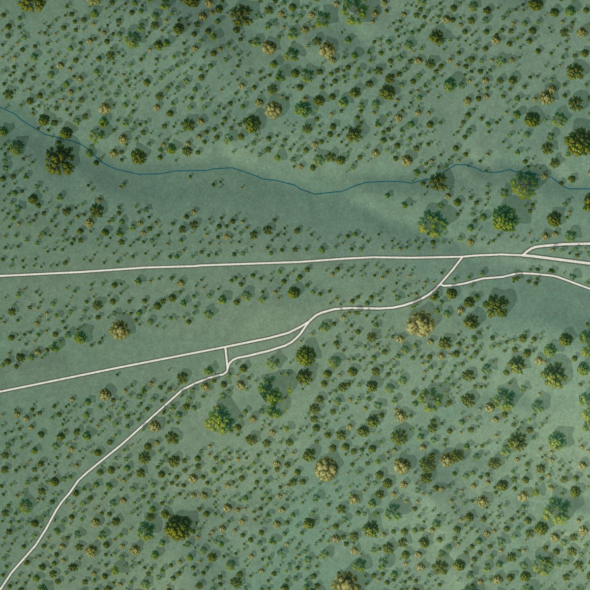 Close-up of the map of Mount Wilson, Nevada print showing street and building detail