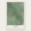 Nixon, Nevada map print, the full design