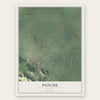 Pioche, Nevada map print, the full design