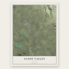 Sandy Valley, Nevada map print, the full design