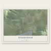 Stagecoach, Nevada map print, the full design