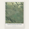 Topaz Ranch Estates, Nevada map print, the full design