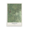 Map of Yerington, Nevada, 12 x 18 inch unframed archival matte print