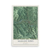 Allegany Town, New York map print, 12" x 18" Archival Matte Print mockup
